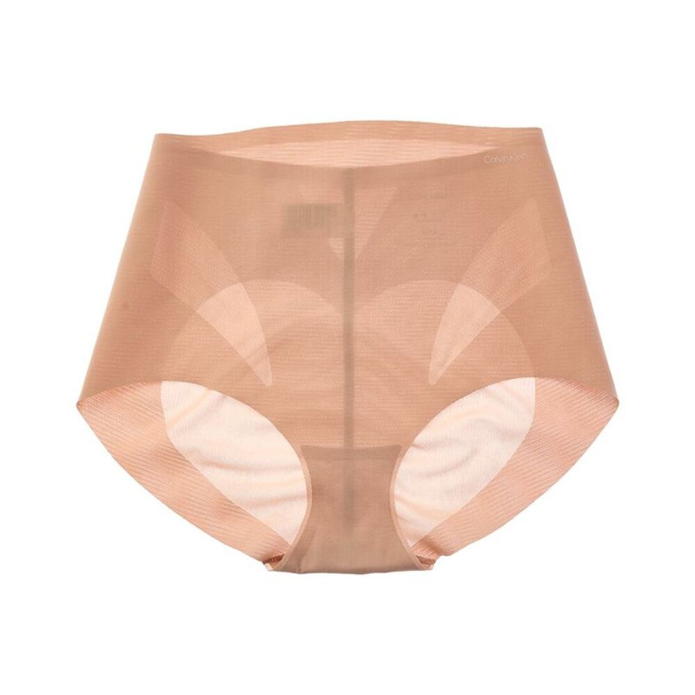 Calvin Klein Womens Stay-Put Mesh Brief, Brown
